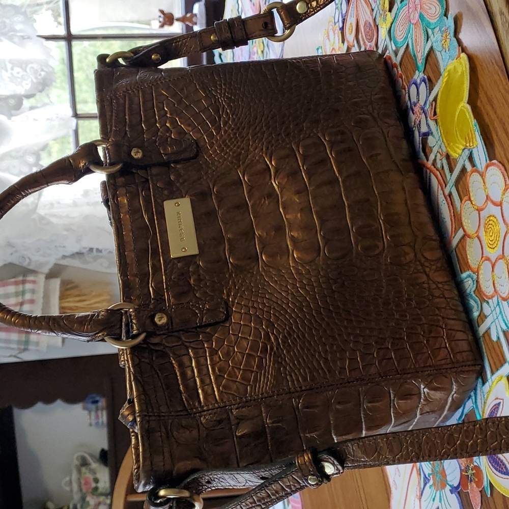 Brahmin Purse With Multi Color Wallet - image 1